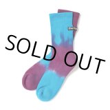 画像: CHALLENGER/BORDER TIE DYE SOCKS（BLUE/PURPLE）［ボーダータイダイソックス-23春夏］