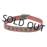 画像: CHALLENGER/LOGO LEATHER BELT（BLACK）［ロゴレザーベルト-23春夏］