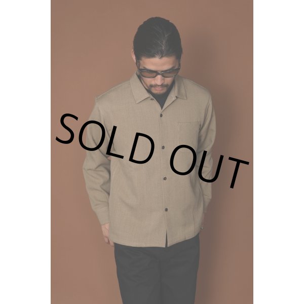 RATS/COTTON WOOL SHIRT（BEIGE）［コットンウールシャツ-22秋冬］ - JONAS