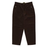 画像: PORKCHOP/LOOSE FIT CORDUROY PANTS（BROWN）［ルーズフィットコーデュロイパンツ-22秋冬］