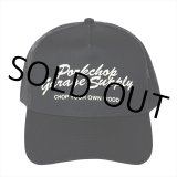 画像: PORKCHOP/FULL SCRIPT CAP（BLACK）［メッシュキャップ-22秋冬］