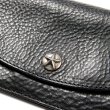 画像7: CALEE/SILVER STAR CONCHO LEATHER LONG WALLET（BLACK）［レザーロングウォレット-24春夏］ (7)