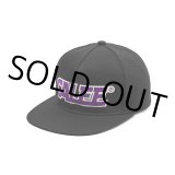 画像: CALEE/CALEE Univ. embroidery cap（Black/Purple）［ツイルキャップ-22秋冬］