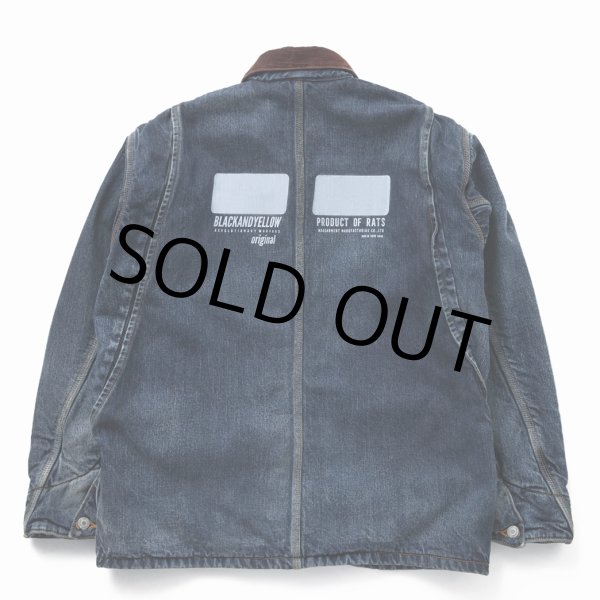 画像2: RATS/BLANKET LINER DENIM COVERALL（INDIGO） 【40%OFF】［ブランケットライナーデニムカバーオール-22秋冬］ (2)