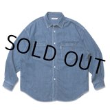 画像: COOTIE PRODUCTIONS/Denim Work Shirt（Indigo Fade）［フェード加工デニムワークシャツ-23春夏］