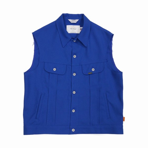 DAIRIKU/Polyester Vest（Royal Blue） 【30%OFF】［ポリエステル ...