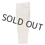 画像: WACKO MARIA/DOUBLE PLEATED CHINO TROUSERS（WHITE）［ツータックチノトラウザース-23春夏］