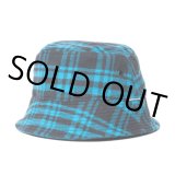 画像: COOTIE PRODUCTIONS/Nel Check Bucket Hat（Black/Blue）［ネルチェックバケットハット-23春夏］