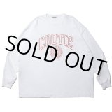 画像: COOTIE PRODUCTIONS/Print Oversized L/S Tee（COLLEGE）（White）［オーバーサイズ長袖T-23春夏］