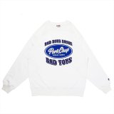 画像: PORKCHOP/BAD TOYS SWEAT（OFF WHITE）［クルーネックスウェット-23春夏］