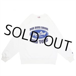 画像: PORKCHOP/BAD TOYS SWEAT（OFF WHITE）［クルーネックスウェット-23春夏］