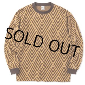 画像: CALEE/22 Gauge double jacquard wide shilhouette L/S cutsew（Mustard） 【40%OFF】［ダブルジャガード長袖T-23春夏］