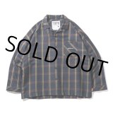 画像: TIGHTBOOTH/PLAID ROLL UP SHIRT（Navy）［ロールアップシャツ-23春夏］