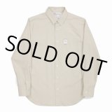 画像: DAIRIKU/"The cincinnati kid" L-S Dress Shirt（Beige） 【40%OFF】［ドレスシャツwithマネークリップ-23春夏］