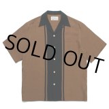 画像: WACKO MARIA/TWO TONE 50'S OPEN COLLAR SHIRT（BROWN）［2トーン50'Sオープンカラーシャツ-23春夏］