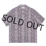 画像: WACKO MARIA/PYTHON OPEN COLLAR SHIRT（PURPLE）［パイソンオープンカラーシャツ-23春夏］