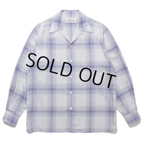 CHECK OPEN COLLAR SHIRT EXCLUSIVE ITEM L