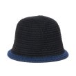 画像1: COOTIE PRODUCTIONS/Knit Crusher Hat（Black/Navy）［ニットクラッシャーハット-23春夏］ (1)