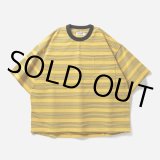 画像: TIGHTBOOTH/DRY BORDER T-SHIRT（Yellow）［ドライボーダーT-23春夏］