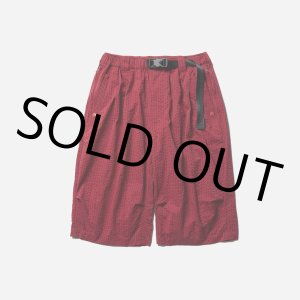 画像: TIGHTBOOTH/STRIPE SEERSUCKER BIG SHORTS（Red） 【30%OFF】［シアサッカービッグショーツ-23春夏］