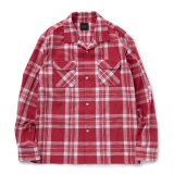 画像: RATS/COTTON CHECK SHIRT（RED CHECK） 【30%OFF】［コットンチェックシャツ-23春夏］