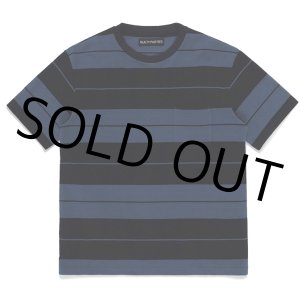 画像: WACKO MARIA/STRIPED T-SHIRT（NAVY/BLACK）［ストライプT-23春夏］