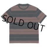 画像: WACKO MARIA/STRIPED T-SHIRT（BROWN/BLACK）［ストライプT-23春夏］