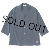 画像: CALEE/3/4 Sleeve R/P drop shoulder shirt（Navy） 【50%OFF】［ドロップショルダー7分袖シャツ-23春夏］