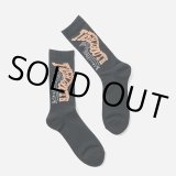 画像: TIGHTBOOTH/ACID LOGO SOCKS（Black）［アシッドロゴソックス-23春夏］