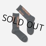 画像: TIGHTBOOTH/LABEL LOGO SOCKS（Black）［レーベルロゴソックス-23春夏］