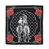 画像: CHALLENGER/HORSE BANDANA（BLACK）［ホースバンダナ-23秋冬］