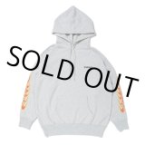 画像: CHALLENGER/FLAMES HOODIE（HEATHER GRAY）［プルオーバーパーカー-23秋冬］