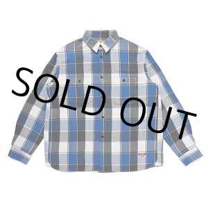 画像: CHALLENGER/L/S BIG CHECK SHIRT（BLUE）［ビッグチェックシャツ-23秋冬］