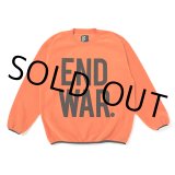 画像: CHALLENGER/C/N END WAR FLEECE（ORANGE）［フリースクルーネック-23秋冬］