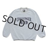 画像: CHALLENGER/C/N COLLEGE FLEECE（GRAY）［フリースクルーネック-23秋冬］