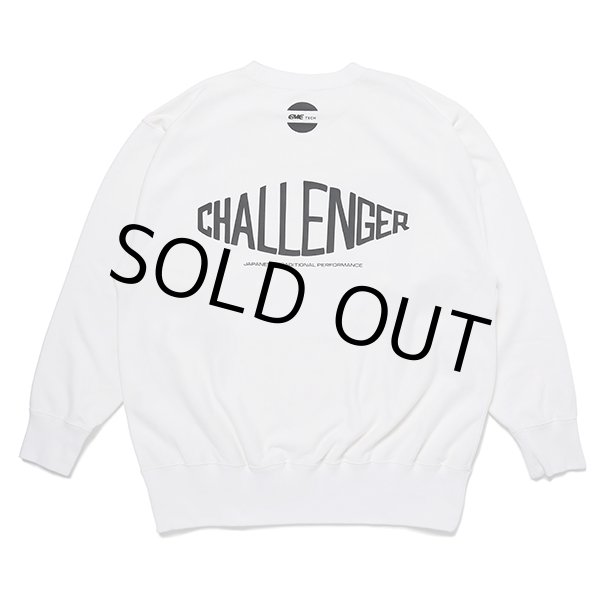 画像1: CHALLENGER/CMC TECH C/N SWEAT（WHITE）［クルーネックスウェット-23秋冬］ (1)