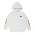 画像1: CHALLENGER/FLAMES HOODIE（WHITE）［プルオーバーパーカー-23秋冬］ (1)