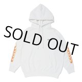 画像: CHALLENGER/FLAMES HOODIE（WHITE）［プルオーバーパーカー-23秋冬］