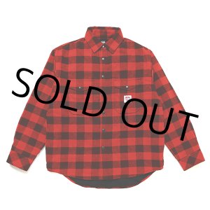 画像: CHALLENGER/BUFFALO CHECK LINING SHIRT（RED/BLACK）［バッファローチェックライニングシャツ-23秋冬］