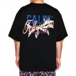 画像4: CALEE/Drop shoulder CALEE FOL logo t-shirt（Black） 【50%OFF】［ドロップショルダーT-23春夏］ (4)