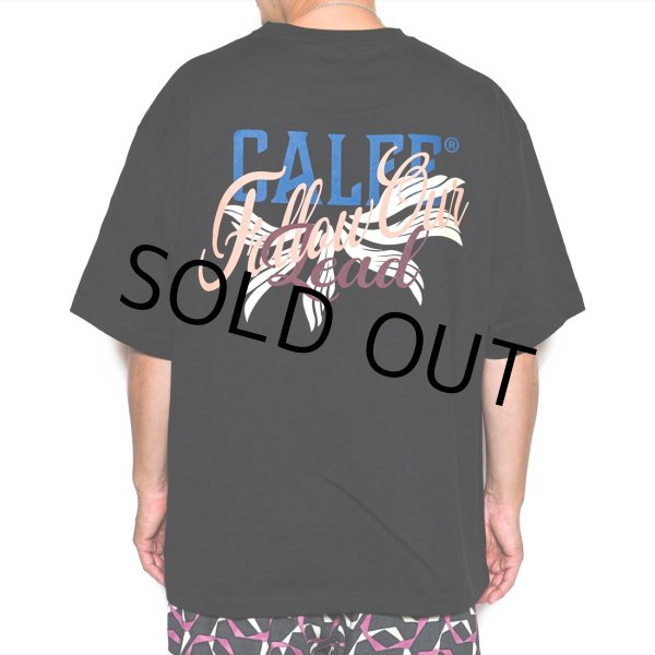 画像4: CALEE/Drop shoulder CALEE FOL logo t-shirt（Black） 【50%OFF】［ドロップショルダーT-23春夏］ (4)