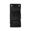 画像4: CALEE/SILVER STAR CONCHO FLAP LEATHER HALF WALLET（BLACK）［レザーハーフウォレット-24春夏］ (4)