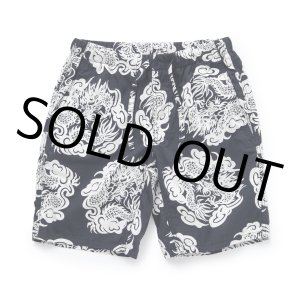 画像: 【40%OFF】RATS/ZIP COTTON SHORTS PRINT（BLACK）［ジップコットンショーツ-23春夏］