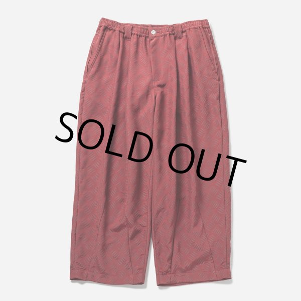 画像1: TIGHTBOOTH/CHECKER PLATE BAGGY SLACKS（Red） 【40%OFF】［チェッカープレートバギースラックス-23春夏］ (1)