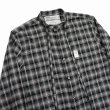 画像3: DAIRIKU/Ribbon Tie Check Shirt（Black）［リボンタイチェックシャツ-23秋冬］ (3)