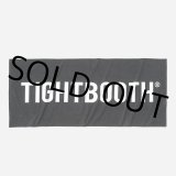 画像: TIGHTBOOTH/LOGO BEACH TOWEL（Black） 【20%OFF】［ビーチタオル-23夏］