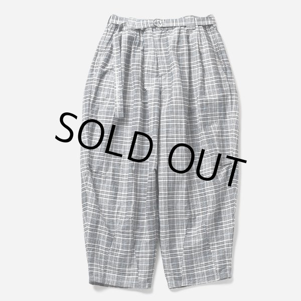 画像1: TIGHTBOOTH/FURROW BALLOON PANTS（White Plaid） 【30%OFF】［ファロウバルーンパンツ-23夏］ (1)