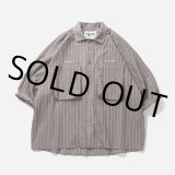 画像: TIGHTBOOTH/STRIPE BIG SHIRT（Brown）［ストライプビッグシャツ-23夏］