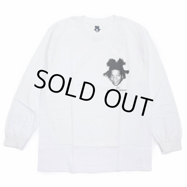 画像1: WACKO MARIA/JEAN-MICHEL BASQUIA / LONG SLEEVE T-SHIRT（WHITE）［プリント長袖T-23秋冬］ (1)