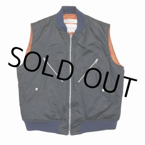 画像: 【40%OFF】DAIRIKU/"Terri" Flight Vest（Navy）［フライトベスト-23秋冬］